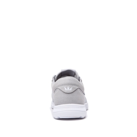 Supra Mens HAMMER RUN Low Top Shoes Grey/White/white | US-74259